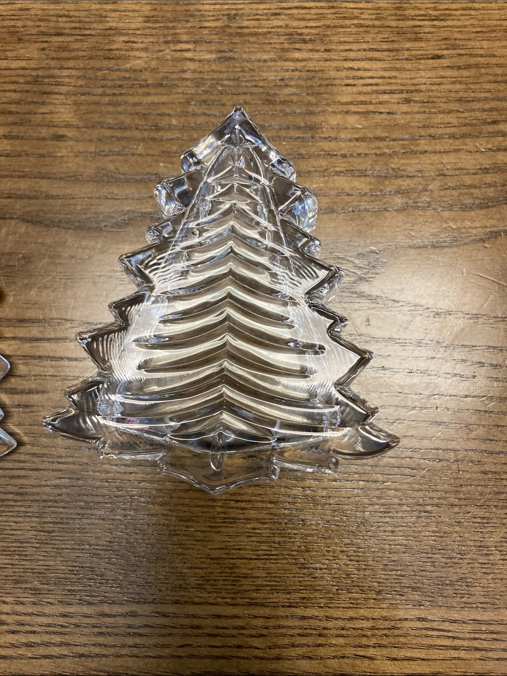 Gorham Full Lead Crystal Tree Trinket Box - Picture 4 of 8